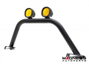 Ford Bronco Bull Bar - Front - Factory Bumper - ZROADZ - Standard - 4in Round Amber LED Ford Bronco Bull Bar - Front - Factory Bumper - ZROADZ - Standard - 4in Round Amber LED